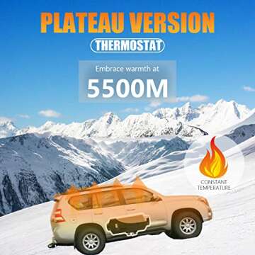 WAYSKA Diesel Heater 12V, 15L Tank, Diesel Air Heater 5KW, Muffler, Diesel Parking Heater with LCD Thermostat Monitor & Remote Control for Trucks, Trailer, Boat and Motor-Home