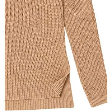 Goodthreads Women's Cotton Shaker Stitch Crewneck Sweater