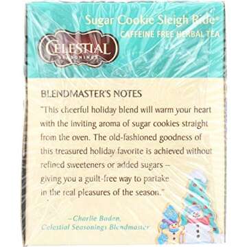 Celestial Seasonings Sugar Cookie Sleigh Ride Tea 20ct