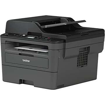 44 Brother DCP L2500 Series All-in-One Wireless Monochrome Laser Printer,Duplex Printing, Print Scan Copy, 128MB Memory, 2400 x 600 dpi, 36 ppm, 250-Sheet, 50-Sheet ADF Black DCPL-2550DWB ‎Brother