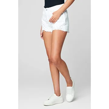 [BLANKNYC] Women's Luxury High Rise Distressed Denim Shorts