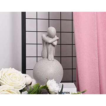 Quoowiit Modern Statue Decorate, Abstract Art Resin Sculpture, Simple Statue Ornament Figurine Home ...