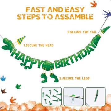 Watercolor Dinosaur Party Supplies - Dino Theme Birthday Party Decoration for Boys Birthday Banner Balloons Plates Cups Napkins Cutlery Bag Table Cover Tableware Utensils Serves 16 Guests 153 PCS