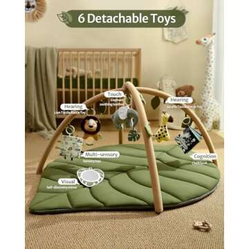 Blissful Diary Baby Play Gym & Activity Mat for Newborns