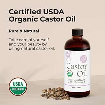 Healing Solutions Organic Castor Oil for Beauty Care