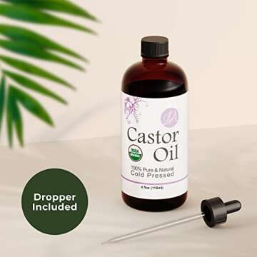 Healing Solutions Organic Castor Oil for Beauty Care