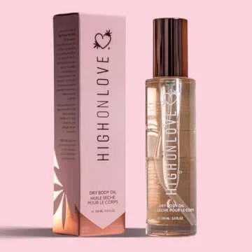 HIGHONLOVE Dry Body Oil Spray for Hydrated Skin
