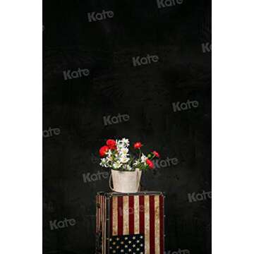 Kate 5ft×7ft Solid Black Backdrop Portrait Background for Photography Studio