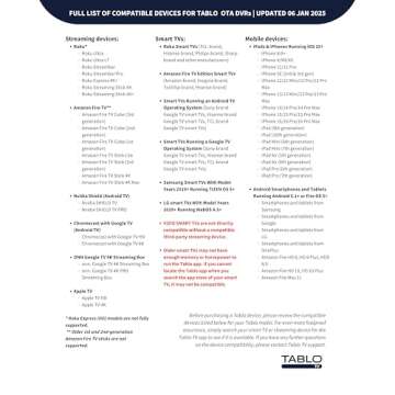 Tablo 4th Gen 2-Tuner OTA DVR for Live TV Access