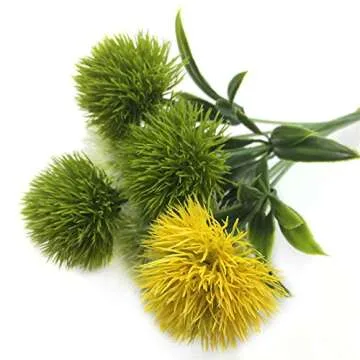 Yalulu 10 Pcs Dandelion Artificial Flowers for Home Decor