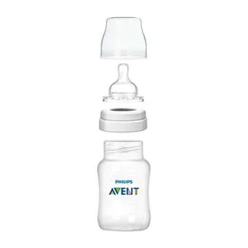Philips Avent Anti-colic Baby Bottles Clear, 4oz, 3 Piece
