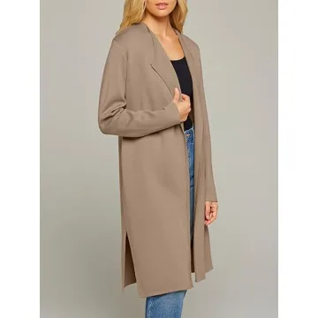 Stylish MEROKEETY Women's Long Cardigan Sweater - Versatile & Chic
