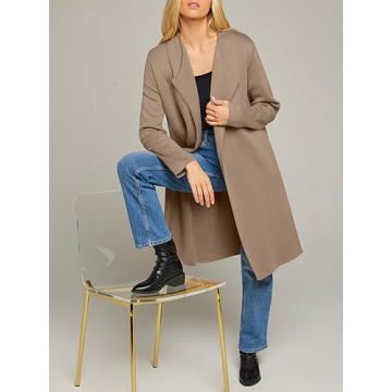 Stylish MEROKEETY Women's Long Cardigan Sweater - Versatile & Chic