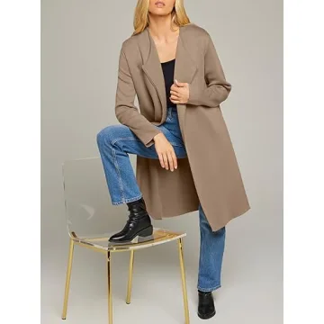 Stylish MEROKEETY Women's Long Cardigan Sweater - Versatile & Chic