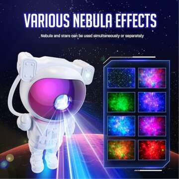Mooyran Colorful Astronaut Galaxy Projector - Limited Edition Star Light
