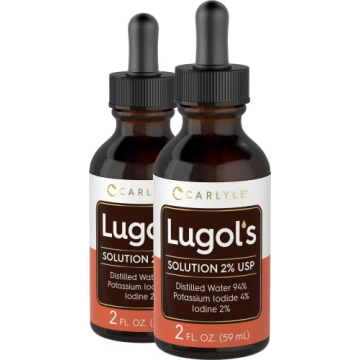Carlyle Lugol's Iodine 2% Supplement | 2 fl oz Pack of 2 | Enhance Energy & Wellness