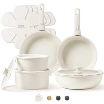 CAROTE 15-Piece Non-Stick Cookware Set - Versatile Kitchen Essentials