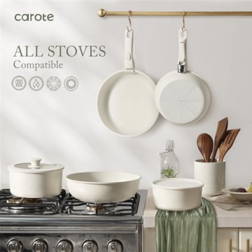 CAROTE Non-Stick 15-Piece Cookware Set
