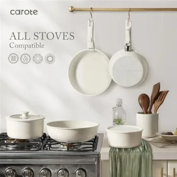 CAROTE Non-Stick 15-Piece Cookware Set