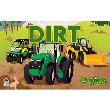 John Deere Kids Peek-a-Flap Board Book for Farmers