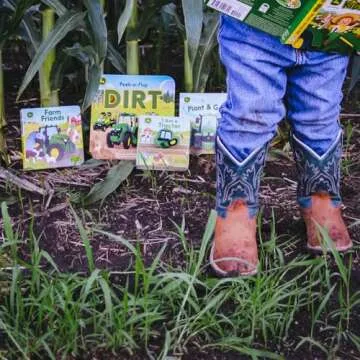 John Deere Kids Peek-a-Flap Board Book for Farmers