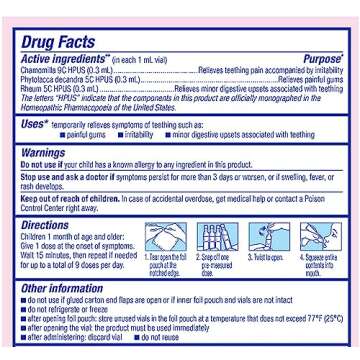 Boiron Camilia Drops 40 Count for Teething Infants