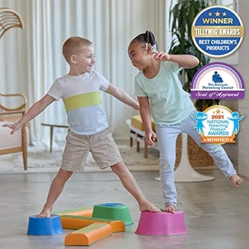edXeducation Step-a-Trail 6 Piece Obstacle Course for Kids