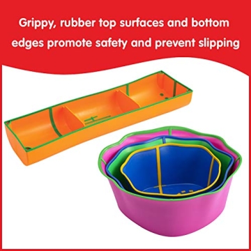 edXeducation Step-a-Trail 6 Piece Obstacle Course for Kids