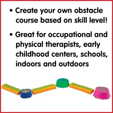 edXeducation Step-a-Trail 6 Piece Obstacle Course for Kids
