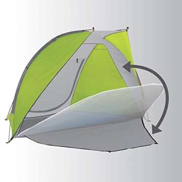 Coleman Beach Shade Canopy Tent, Lightweight & Portable Beach Shade Sets Up in 5 Minutes, UPF 50+ Su...