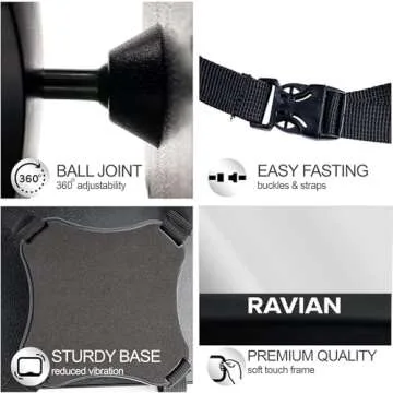 Baby Car Mirror Rear Facing Baby Essentials 100% Shatterproof Safest Clear View 360° Adjustable to All Seats and Ages Crash Tested Fully Assembled