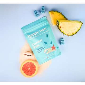 Happy Wax Endless Summer Collection Scented Natural Soy Wax Melts – 6 Total Oz. of Scented Wax Melts, Collection Includes 2oz Bronzed Coconut, 2oz Coastal Tide, and 2oz Pina Colada