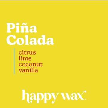 Happy Wax Endless Summer Collection Scented Natural Soy Wax Melts – 6 Total Oz. of Scented Wax Melts, Collection Includes 2oz Bronzed Coconut, 2oz Coastal Tide, and 2oz Pina Colada