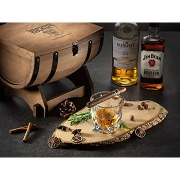 ROCKSLY Whiskey Stones Gift Set for Men with Glasses