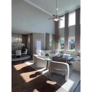 TwoPages Grey Beige Linen Pinch Pleat Drapes for Home