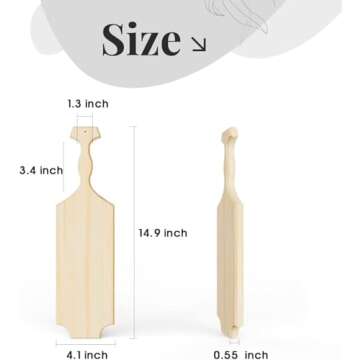 FameFame Sorority Paddle 15 Inch | Unfinished Wooden Paddles