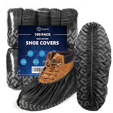 Squish Disposable Non-Slip Shoe Covers - Protect & Clean!