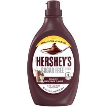 Hershey's Sugar Free Chocolate Syrup (Pack of 2) - Indulge Without Guilt!
