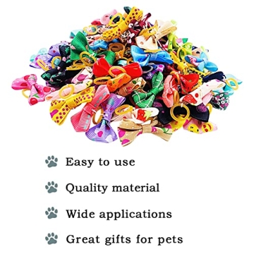 Fashionable 300pcs Small Dog Hair Bows for Grooming