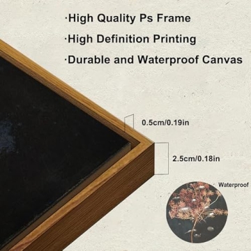 KBKBART Vintage Floral Wall Art for Farmhouse Decor