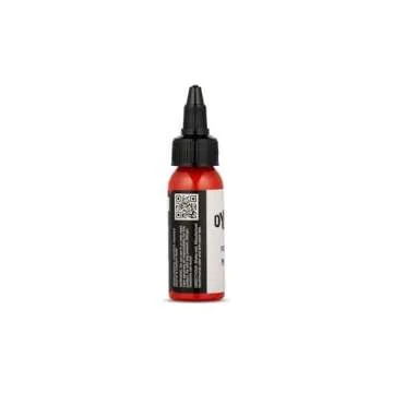 Dynamic Color Co- Chinese Red Tattoo Ink: Vibrant, Sterilized, Vegan & USA-Made Since 1990 – Trusted by Artists Worldwide, (1oz Bottle)