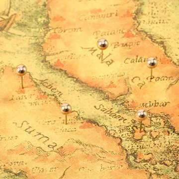 500 Map Push Pins Small Size for Crafting and Travel