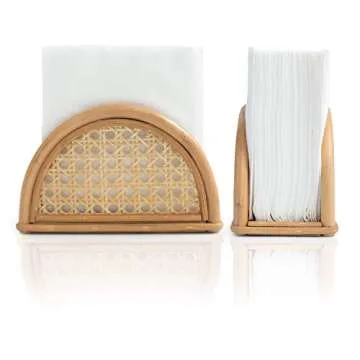 Charming Handmade Rattan Napkin Holder for Kitchen Decor