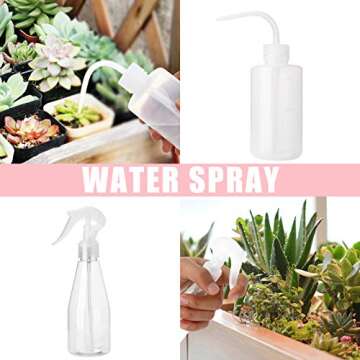 15 pcs Succulent Plant Tools Kit with Plant Potting Tarp Mat, Mini Garden Hand Tools Set, Succulent Transplanting Tool, Indoor Gardening Succulent Bonsai Planter Set, Indoor Fairy Planting Care.(Pink)
