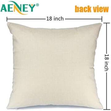 AENEY Christmas Decorations Pillow Covers 18x18 Set of 4, Home Noel Truck Christmas Tree Rustic Winter Holiday Throw Pillows Farmhouse Christmas Decor for Home, Xmas Cushion Cases for Couch A311-18