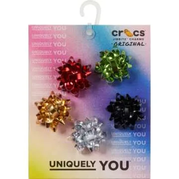 Crocs 5-Pack Shoe Charms | Jibbitz, Holiday Bows, One Size