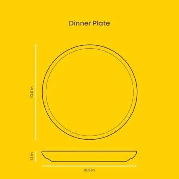 JoyJolt Mesa Stoneware Dinnerware Set, 18-Piece Plates and Bowls Sets, Includes Dinner Plates Salad Plates and Cereal and Soup Bowls, Modern Farmhouse Matte Black Dish Set for 6