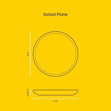 JoyJolt Mesa Stoneware Dinnerware Set, 18-Piece Plates and Bowls Sets, Includes Dinner Plates Salad Plates and Cereal and Soup Bowls, Modern Farmhouse Matte Black Dish Set for 6