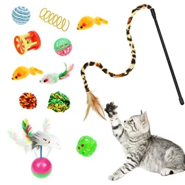 Malier Cat Tunnel with Toys for Kittens and Cats