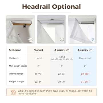 TWOPAGES Cordless Roman Shades - Custom Made Window Blinds